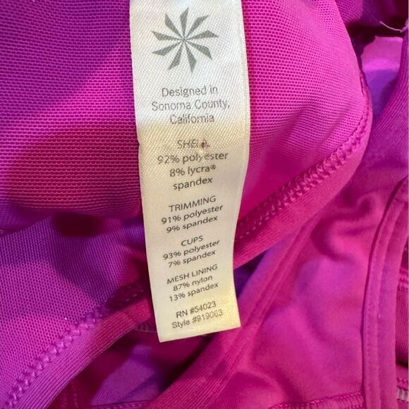 Athleta Pink/Fuschia  Turbo Charge Tanks size M - Picture 4 of 9